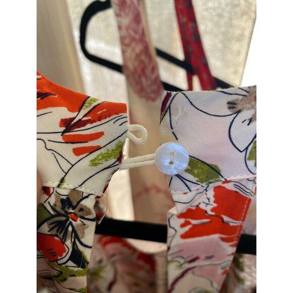 Abel The Label Womens Floral Print Maxi Dress L Lightweight Rayon Sleeveless NEW - Picture 10 of 10